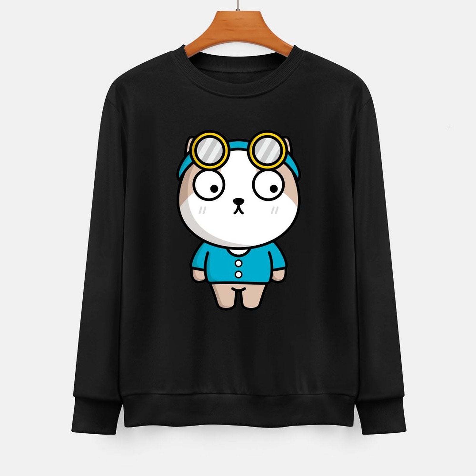 Front Patterned Long Sleeve TopPrint-Ready Urban